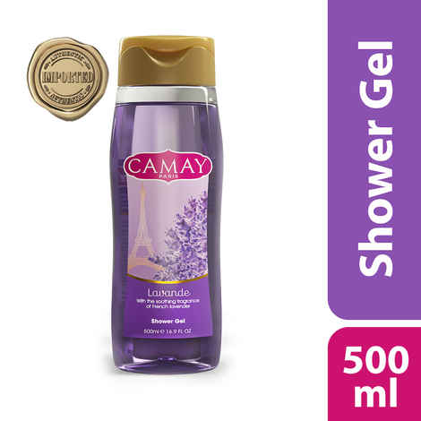 Buy Camay International Paris Lavande Shower Gel, Soft & fragrant skin,Imported,500 ml - Purplle