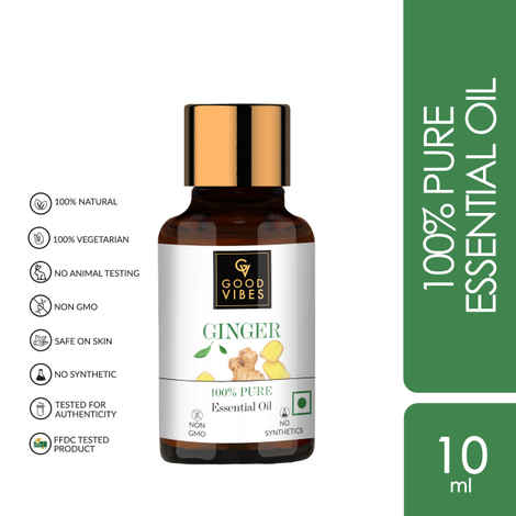Buy Good Vibes 100% Pure Ginger Essential Oil(10 ml) - Purplle