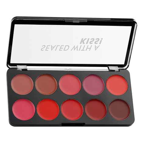 Buy LAKYOUBEAUTY Sealed with a KISS! Professional 10 Color Lip Palette - Purplle