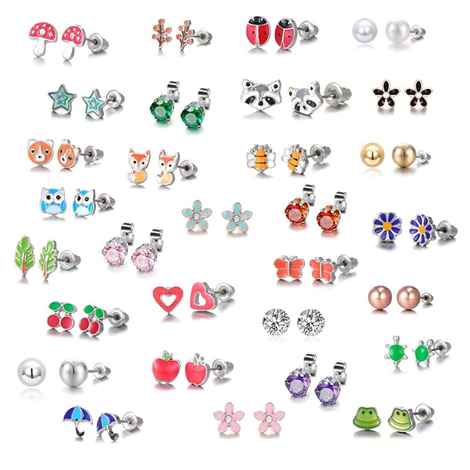 Buy Yellow Chimes 30 Pairs Combo Stud Earrings For Women and Girls - Purplle