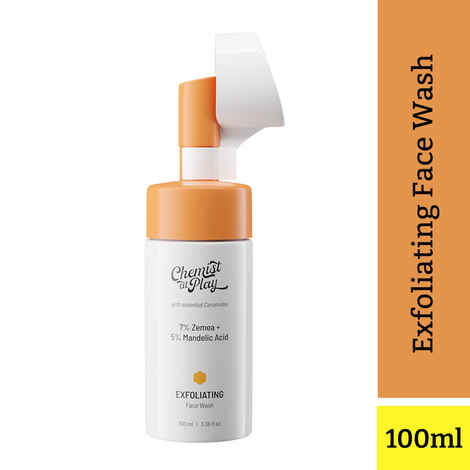 Buy Chemist at Play Exfoliating Face Wash with Ceramides | 7% Zemea + 5% Mandelic Acid | For bumpy skin, pigmented skin | 100 ml - Purplle