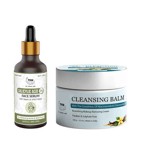 Buy Combo of 2- Cleansing Balm 100gm + Salicylic Acid Face Serum30ml - Purplle