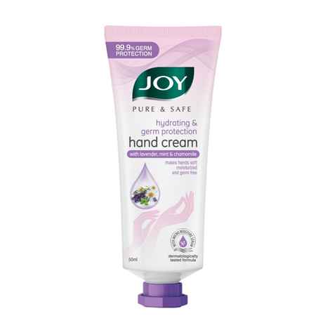 Joy Pure & Safe Hydrating & Germ Protection Hand Cream with Lavender, Mint & Chamomile (50 ml)