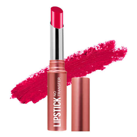 Buy Magic Colour No Transfer Matte Lipstick, Ultra Smooth Creamy Texture Kiss Proof Long Lasting Super Stay Waterproof Smudgeproof Pigmented HD 24 Hour Non Transferable Lip Color (3g, Pretty Pink 04) - Purplle