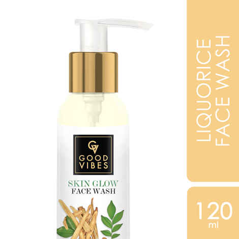 Buy Good Vibes Liquorice Skin Glow Face Wash (120 ml) - Purplle