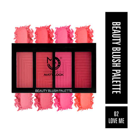 Buy Matt look Beauty Blush Palette, Face Makeup, Multicolor-2 (20gm) - Purplle