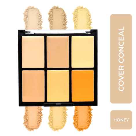 Buy Half N Half Cover Concealer Skin Beauty, Multicolour Palette, Honey (9.6gm) - Purplle