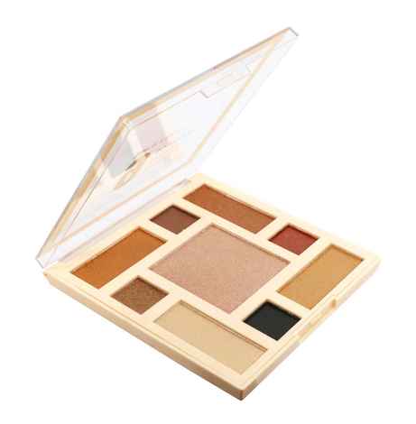 Buy Half N Half 9 Eyeshadow & Highlighter & Contour Makeup Kit Multicolour Palette 01 (18 gm) - Purplle