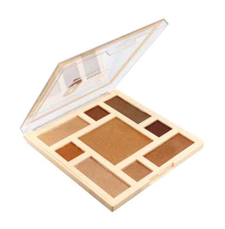 Buy Half N Half 9 Eyeshadow & Highlighter & Contour Makeup Kit Multicolour Palette 02 (18g) - Purplle