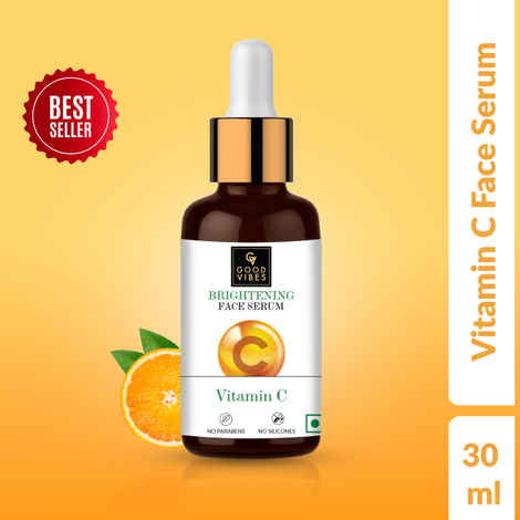 Buy Good Vibes Brightening Face Serum - Vitamin C (30ml) - Purplle