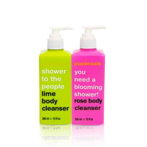 Buy Anatomicals Refreshing Body Cleansing Duo: Lime & Rose Body Cleanser ( 300 ml) - Purplle