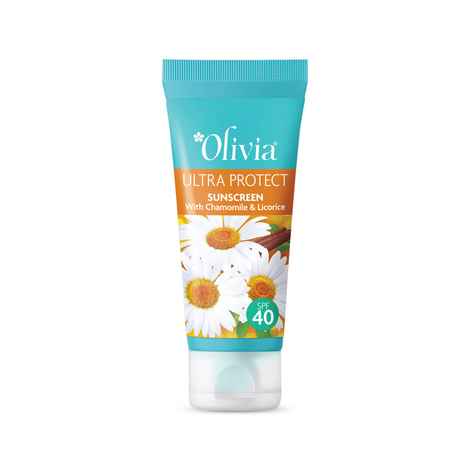Buy Olivia Ultra Protect Plus Sunscreen with Chamomile and Licorice SPF40 50 gm - Purplle