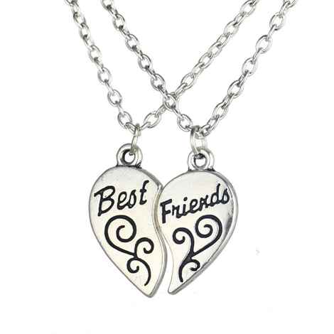 Buy Yellow Chimes Friendship's Day Special Best Friends Forever Combo Necklace Chain Pendant for Girls and Boys (Design 4) - Purplle