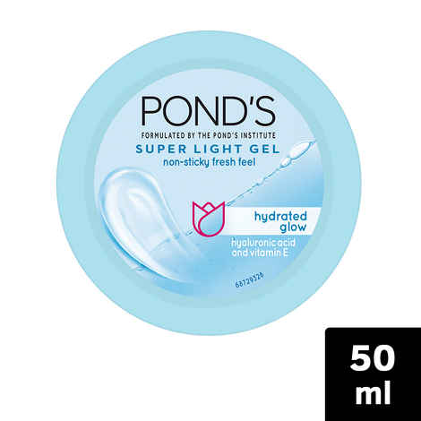 Buy  Pond's Super Light Gel Hydrated Glow (50ml/49g) - Purplle
