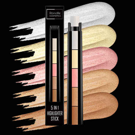 Buy Ronzille 5 in 1 Blusher and Highlighter Makeup Stick - Purplle