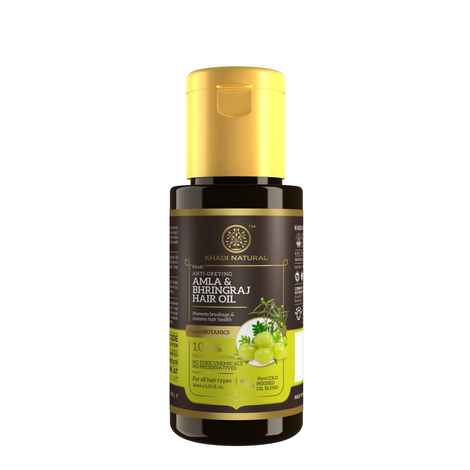 Buy Khadi Natural A mla & Bhringraj Hair Oil Powered Botanics 30 ml - Purplle