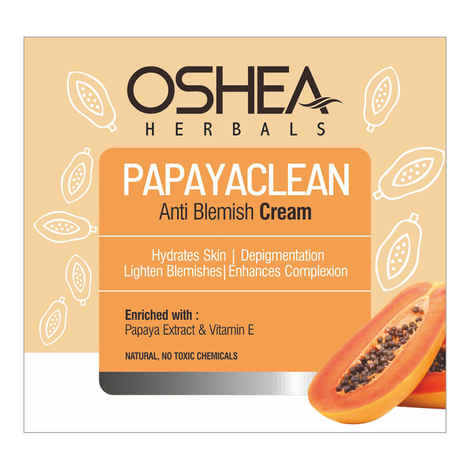 Buy OSHEA HERBALS Papayaclean Anti Blemish Cream 50 gm - Purplle