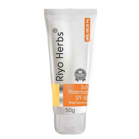 Buy Riyo Herbs Sunscreen SPF 50, With Aloe Vera for Sun Protection Cream - 50 gm - Purplle