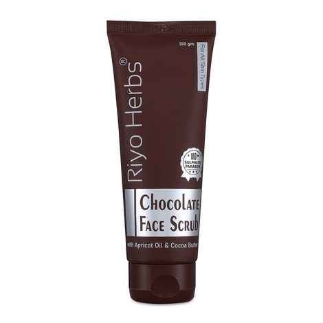 Buy Riyo Herbs Chocolate Face Scrub with Goodness of Cocoa Butter, gently exfoliates & make skin look radiant 100 gm - Purplle