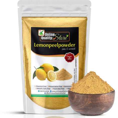 Buy Online Quality Store Lemon Powder - 900 g |Organic Lemon Peel Powder | Citrus Limon | 100 % Pure & Natural Lemon Peel Powder for face, Skin Whitening | Face Pack {lemonpowder_900} - Purplle