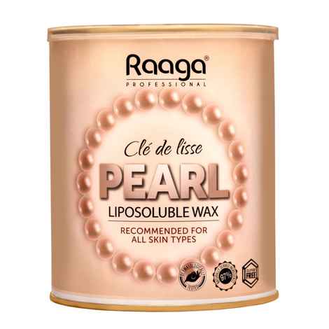 Buy Raaga Professional Liposoluble Wax, Pearl, All Skin Types, 800 g - Purplle