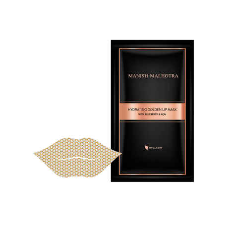 Buy Manish Malhotra Beauty By MyGlamm Hydrating Golden Lip Mask With Blueberry & Acai-5 gm - Purplle