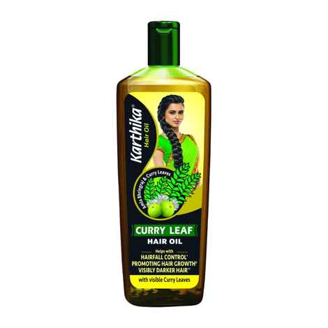 Karthika Curry Leaf Hair Oil, With The Goodness Of Curry leaves, A mla and Bhringraj, 200 ml