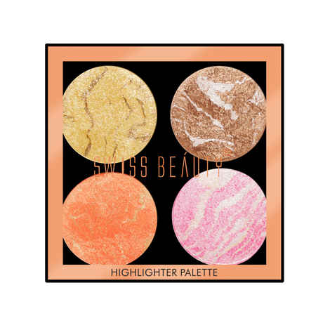Buy Swiss Beauty Highlighter Palette - 4 - 10 gm - Purplle