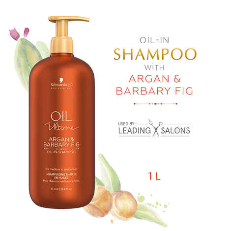 Buy Schwarzkopf Professional Oil Ultime | Argan & Barbary Fig Oil-In Shampoo | For Coarse Hair | 1000 ml - Purplle