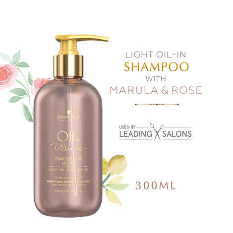 Buy Schwarzkopf Professional Oil Ultime Light Oil-In-Shampoo with Marula and Rose Oil | For Fine Hair | 300ml - Purplle