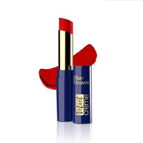 Buy Blue Heaven Velvet Creme Lipstick, Dramatic Red, 3.5 gm - Purplle