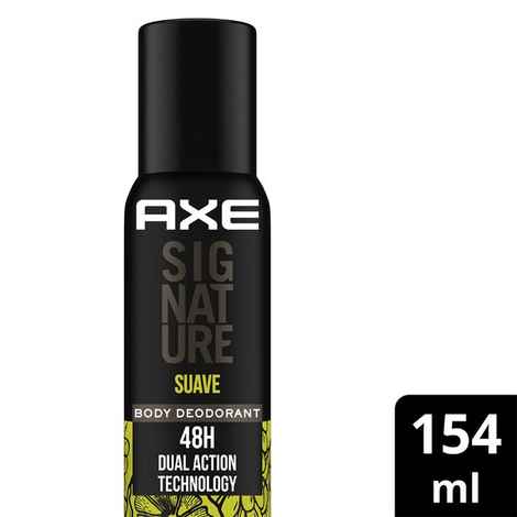 Buy Axe Signature Suave Long Lasting No Gas Deodorant Bodyspray Perfume For Men, 154 ml - Purplle