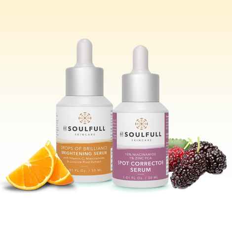 Buy Be Soulfull Spotless & Bright| Spot Corrector Serum & Vitamin C Serum | Boosts hydration & natural glow I 30 ml - Purplle
