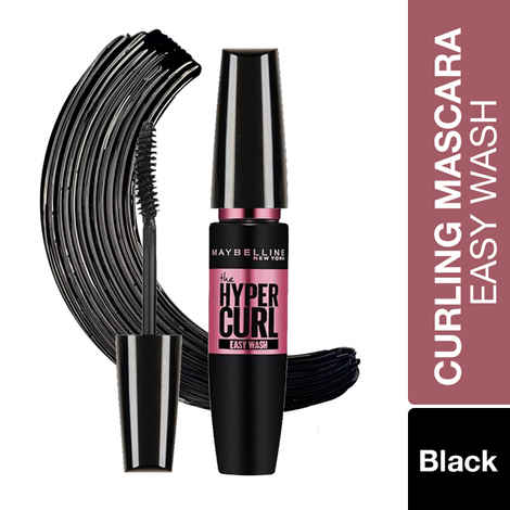Buy Maybelline New York Mascara, Curls Lashes, Highly Pigmented Colour, Long-lasting, Waterproof, Hypercurl , Black, 9.2 ml - Purplle