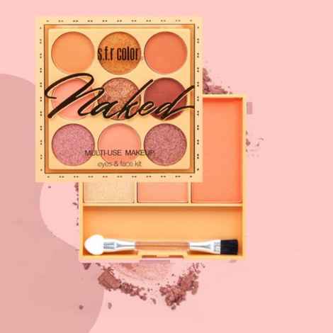 Buy s.f.r color Naked Multi Use Make Up Eyeshadow And Blusher Palette (18g) 7412-02 - Purplle