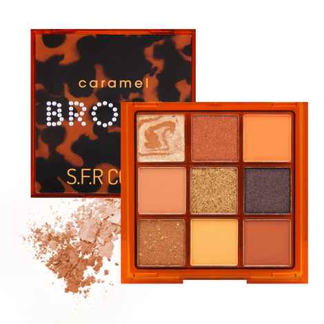 Buy s.f.r color Brown Caramel 9 Multicolor Eyeshadow Palette (9g) 7426-02 - Purplle