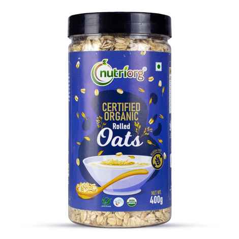 Buy Nutriorg Organic Rolled Oats 400g - Purplle