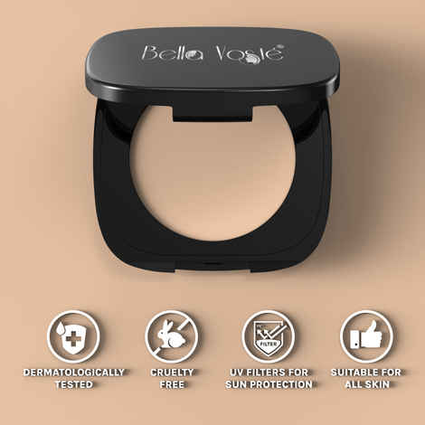 Buy Bella Voste Compact Powder , Mattifies Skin, Shine Control & Oil Absorbing Formula, UV Filters for SUN Protection, Shade - HD04 - BEIGE - 9 gm - Purplle