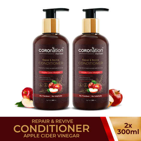 Buy COROnation Herbal Apple Cider Vinegar Hair Conditioner - 300 ml X 2 ( Pack of 2 ) - Purplle