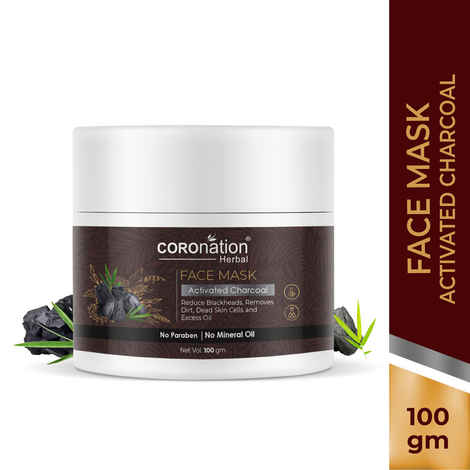 Buy COROnation Herbal Activated Charcoal Face Mask - 100 gm - Purplle