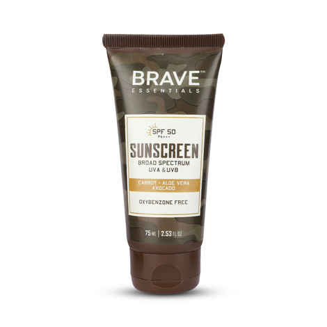 Buy Brave Essentials SPF 50 Sunscreen | 75ml |SPF 50 PA +++ Broad Spectrum UVA/UVB - Purplle