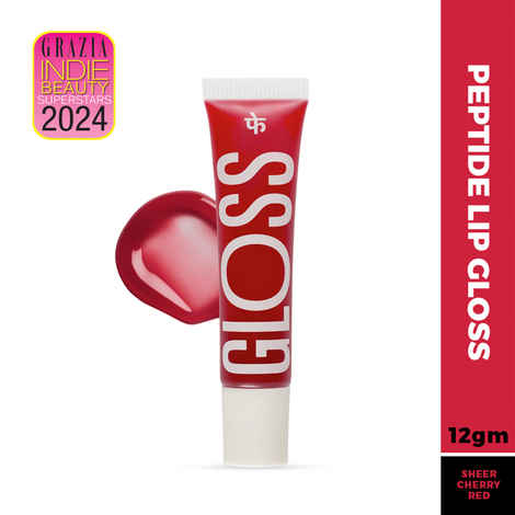 Buy FAE Beauty Cherry Red High Shine Lip Gloss|With Clickable Roller Ball Pen|All Skin tones|Tinted|Enriched with Passionfruit oil|Vitamin E ||Non Sticky|Hydrating|Vegan (Sizzling) - Purplle