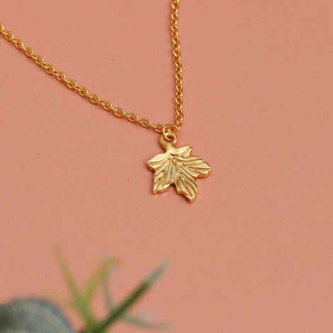 Buy Johori.com Handmade Leaf Pendant - Gold Plated - Purplle