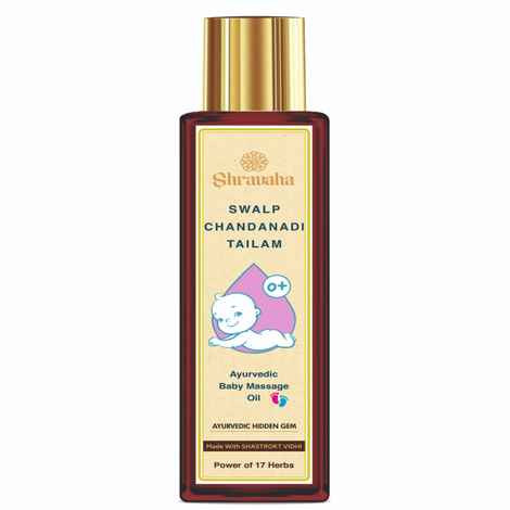 Buy Shravaha SwalpChandanadi Tailam - Ayurvedic Baby Massage oil with 17 Ayurvedic Herbs. - Purplle