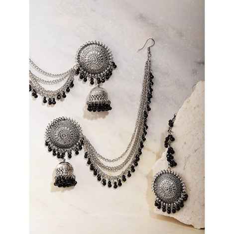 Silver-Plated & Beaded Jewellery Set main image 1