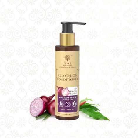 Buy Khadi Essentials Red Onion Hair Conditioner 200 ml - For Hair fall Control, Hair Growth with Black Seed & Jaborandi Oil, Vitamin E Oil Sulphates & Parabens Free - Purplle