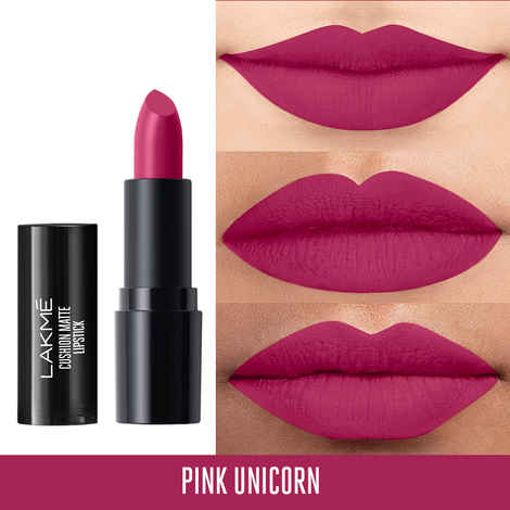 Buy Lakme Cushion Matte Lipstick, Pink Unicorn, 4.5 gm - Purplle