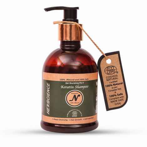 Buy Herbcience Hair Nourishing Pro-V Keratin Shampoo 300ml – Certified 100% Natural by ECOCERT – COSMOS Natural - Purplle