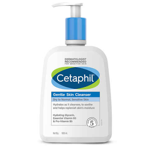 Buy Cetaphil Gentle Skin Cleanser Dry to Normal Sensitive Skin (1 Lit) - Purplle