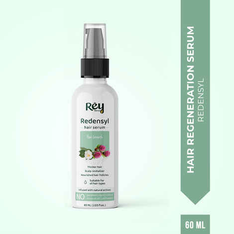Buy Rey Naturals Redensyl Hair Serum for Hair Growth | Infused with Natural Actives | No Parabens, Dyes, Phthalates & Toxin Free | Thickens Hair, Revitalises Scalp & Nourishes Hair Follicles | 60 ML - Purplle